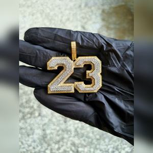 Haute qualité femmes 10K or massif classique laboratoire cultivé diamant pendentif CP002 10K L VVS2 brillant coupe bijoux OEM usine exportation - Product Image 1