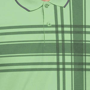 Polo de golf para hombre de 120 g/m² liso estilo occidental, transpirable, con botones florales, diseño de perlas, barato, para sublimación - Product Image 6