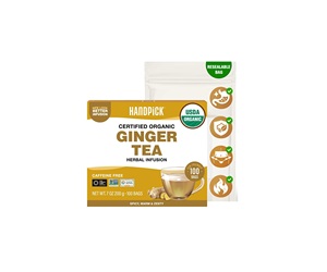 HANDPICK, Sachets de thé au gingembre biologique (100 sachets de tisane) - Product Image 1