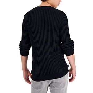 Maglione girocollo da uomo INC International Concepts Tucker, nero, taglia M, maniche lunghe, maglieria invernale, stampa logo - Product Image 2