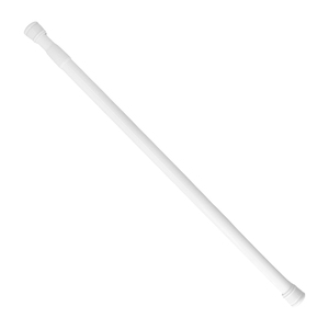Asta per tenda da doccia allungabile, alluminio bianco, da 70 a 125 cm. - Product Image 1