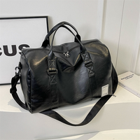 Offre Spéciale grand sac de sport matelassé marron Vintage polochon personnalisé accessoire d'entraînement moderne étanche matériau PU personnalisé pour hommes