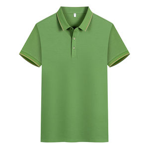 Camiseta de Golf Personalizada con Logotipo para Hombre, con Bordado Frontal, Color Personalizado, Manga Corta, Mezcla de Poliéster/Algodón - Product Image 4