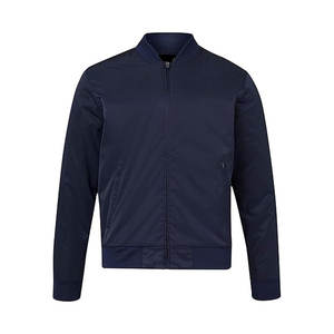 Veste de moto pour homme, col montant, logo personnalisé sur le devant, style streetwear, légère, fermeture éclair, vente en gros - Product Image 1