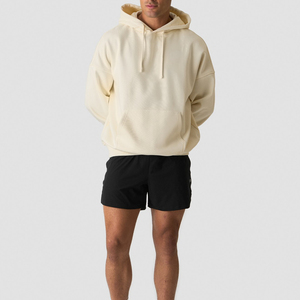 Sweat à capuche pour homme personnalisé avec logo, 380g, 100% coton molletonné, coupe ample, respirant, avec poche, imprimé en sérigraphie, streetwear pour adulte - Product Image 1