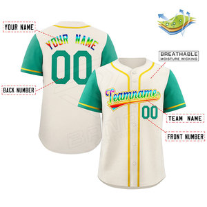 Jersey de béisbol para hombre de Color sólido fabricado Sublimación Impreso Adultos Equipo de béisbol Jersey Plus Uniformes - Product Image 6