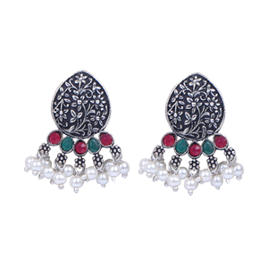 Collier OX rond en pierre multicolore paon avec zircon pour occasions festives - Product Image 4