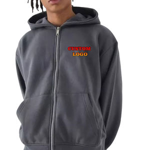 Sudaderas con capucha de lana de secado rápido para hombres de alta calidad Moda de invierno con técnicas bordadas y serigrafía teñida lisa - Product Image 4