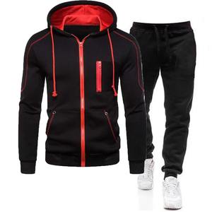 Men's Autumn Winter Casual Sportswear Jogger <b>Running</b> Suit 2-Piece Zipper <b>Hoodie</b> and Pants Fitness Sweatshirt Plus Size - Product Image 3