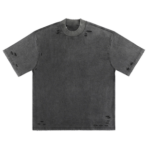 เสื้อยืดผ้าฝ้ายสำหรับผู้ชายเสื้อยืดโอเวอร์ไซส์ลาย100% วินเทจผ้าคอตตอนพิมพ์ลายแอซิดสำหรับผู้ชายใส่โลโก้ได้ตามต้องการ - Product Image 1