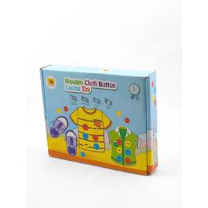 Boys Edition Educational Wooden Lacing <b>Set</b> for Fine Motor Skills <b>Sewing</b> & Weaving Toy - Product Image 2