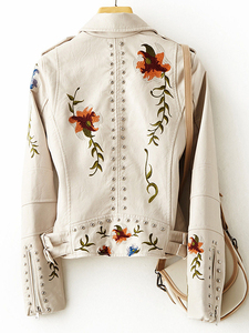Promotion : Veste en cuir véritable pour femmes, prix de gros |   Veste en cuir véritable pour femmes adultes, tendance et chaude pour l'hiver - Product Image 4