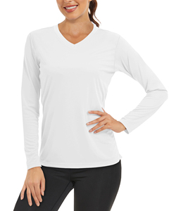 Custom Women <b>Long</b> Sleeve <b>T</b> <b>Shirt</b> High Quality Plain V Neck Loose Casual Tops <b>Black</b> With Custom Logo Women <b>Long</b> Sleeve <b>T</b> <b>Shirt</b> - Product Image 4