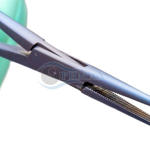 Pinzas para la arteria del mosquito de Halstead, abrazadera hemostática quirúrgica curvada de 12,5 cm, pinzas para la arteria del mosquito de Halstead de acero inoxidable - Product Image 6