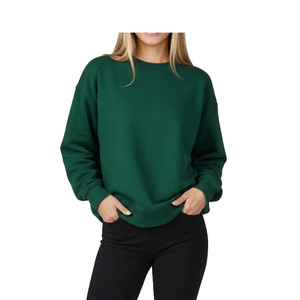 Sudadera Personalizada Ecológica de Felpa con Cuello Redondo para Mujer, Invierno, Estampada, Holgada, Transpirable, con Logotipo Personalizado - Product Image 2