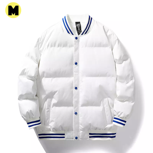 Chaqueta acolchada blanca de primera calidad para hombre, logotipo personalizado, diseño de moda de alta calidad para que los niños se mantengan calientes con estilo - Product Image 1