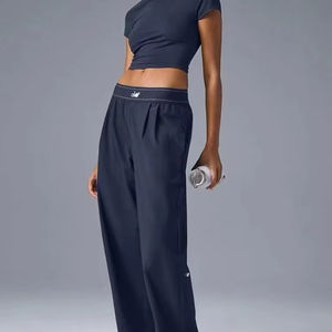 Pantaloni Sportivi da Donna Taglie Forti in Seta Ghiaccio 2025 Ld, Asciugatura Rapida, Gamba Larga, per Adulti, Vendita all'Ingrosso, Tinta Unita - Product Image 2