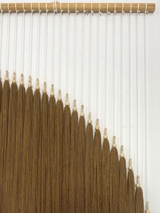 Macramé mural rond brun, design simple pour la décoration intérieure, style moderne et élégant pour la décoration murale, en provenance d'Inde - Product Image 2