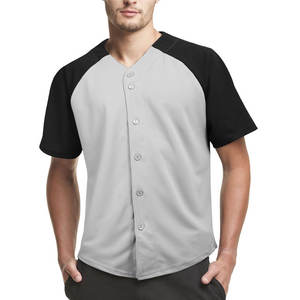 Jersey de béisbol abotonado personalizado para hombre y mujer, transpirable, de secado rápido, antibacteriano, personalizable, uniforme deportivo de Hip Hop - Product Image 2