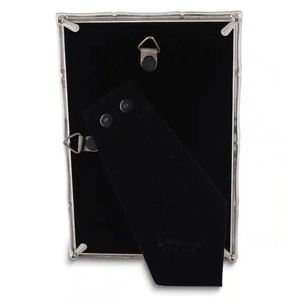 AK <b>Brass</b> Nickel Finished Bamboo Design Metal Photo <b>Frame</b> Luxury <b>Frame</b> For Room Decor / Table Decor Accents - Product Image 3