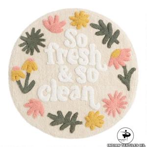 Tapis de Bain Modernes Personnalisés Vente en Gros à Séchage Rapide Tapis de Bain Designer Coton Fabriqué à la Machine avec Couleur Tuftée Style Moderne par ITHL - Product Image 2