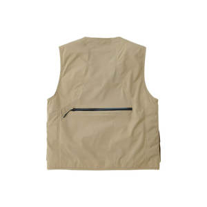 2025 llegada en línea mejor estilo de cremallera resistente cuello en V chaleco de pesca logotipo personalizado verano seguridad caza con bolsillo - Product Image 2