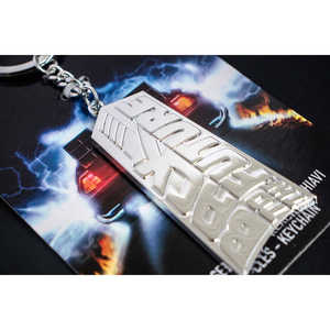 Porte-clés personnalisé en métal « Retour vers le futur » en alliage léger avec impression UV, porte-clés photo numérique - Product Image 3