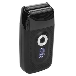 Rasoir électrique pour homme à vitesse réglable, écran numérique LED, noir, tondeuse à barbe, rasoir pour crâne chauve, rasoir facial rechargeable à grille - Product Image 1