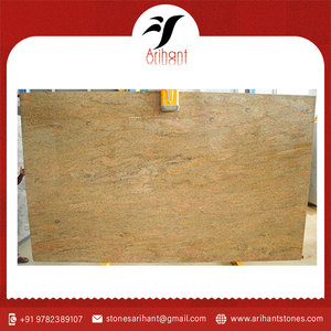 Carreaux d'application modernes pour l'extérieur Prix de gros du fabricant pour dalles de granit jaune naturel Carreaux polis Grande dalle - Product Image 2