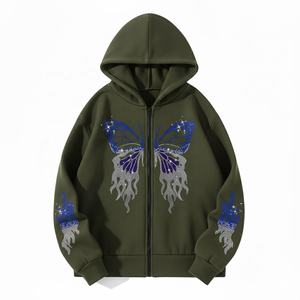 เสื้อแขนยาวผ้าฝ้ายออร์แกนิค 100% คุณภาพสูง หนัก 650 กรัม ซักย้อมสีพื้น พิมพ์ลายดิจิทัล ปักลาย ล้างสีแบบแอซิดวอช สำหรับฤดูใบไม้ผลิ - Product Image 6