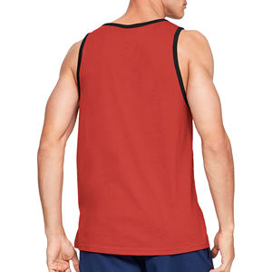 OEM service accepté conception personnalisée hommes doux 100% coton débardeur toutes couleurs à manches courtes sublimation pas cher prix débardeurs - Product Image 2