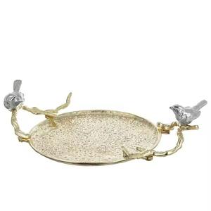 Plateau en aluminium multi-finition pour décoration de table, console d'exposition de salon, pièce maîtresse ou pièce d'organisation de maison moderne et élégante - Product Image 5