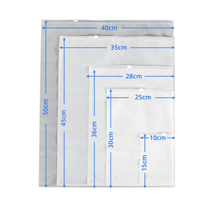 Custom Frosted Transparent PVC Zipper <b>Packaging</b> <b>Bag</b> for Garment Clothing Apparel Ziplock Pouch with Slide Lock - Product Image 1