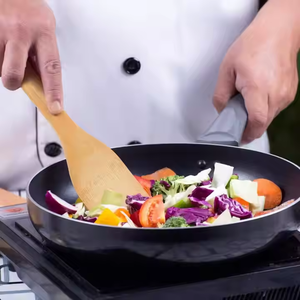 Ensemble d'ustensiles de cuisine bio en bois d'olive Cuillère et fourchette en bois par glowin fashion - Product Image 2