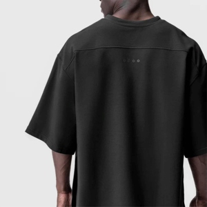 Streetwear surdimensionné en coton personnalisé, coupe ajustée, T-shirts pour hommes de haute qualité à imprimer avec une mode urbaine confortable - Product Image 6