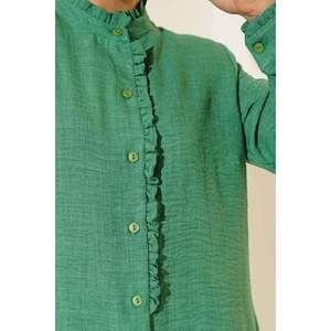 Tunique détaillée à volants Vert - Product Image 3