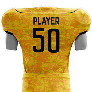 Fait sur mesure Uniforme de football américain de haute qualité Dernière conception avec technique respirante et imprimée Ensembles de vêtements de sport - Product Image 5