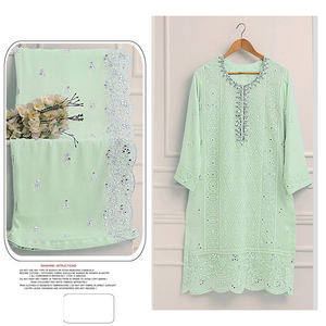 Traje Palazzo paquistaní estilo Bollywood con vestido de red suave bordado para colección de bodas - Product Image 5