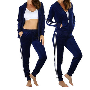 Ensembles de survêtements en velours deux pièces de rue personnalisés pour hommes coupe régulière vêtements d'entraînement décontractés brodés maternité printemps - Product Image 4
