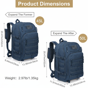 Mochila Táctica Multifuncional Unisex Personalizada con Sistema de Hidratación para Senderismo, Campismo, Trekking y Caza al Aire Libre - Product Image 3