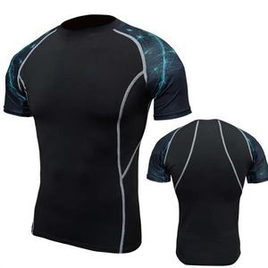 Chemises anti-éruption à sublimation personnalisées OEM Vêtements d'entraînement et de compétition confortables - Product Image 6