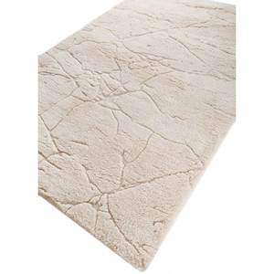 Alfombra de Lana Anudada a Mano Zuri Ivory, Color Sólido, Patrón Abstracto, Rectangular 9x12, para Pasillo, Tabriz, para Sala de Estar, RA-5018 - Product Image 2