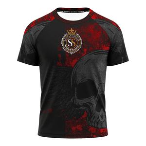 Camiseta de entrenamiento de gimnasio de Deportes de boxeo de algodón de poliéster 100% personalizada de secado rápido y transpirable logotipo frontal sólido diseño en blanco-Sultan Boxing - Product Image 5