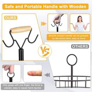 Panier de fruits, rangement de bol de comptoir de légumes avec cintre à banane, pain détachable, support de paniers à collations grande capacité - Product Image 4