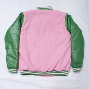 Custom High Quality Eco-Friendly Wool Denim Women's Outdoor <b>Stand</b> Collar Winter Breathable Long Sleeve Varsity Jackets - Product Image 5