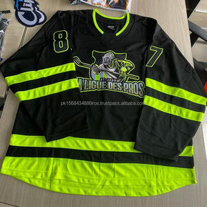 100% Polyester Équipe de jeu pour jeunes Conception personnalisée Maillot de hockey sur glace Vêtements de hockey imprimés par sublimation personnalisés du fabricant - Product Image 3