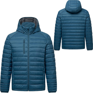 OEM Veste d'hiver personnalisée avec logo pour hommes Manteau à capuche de créateur coupe-vent imperméable pour l'extérieur Vêtements de rue décontractés - Product Image 1