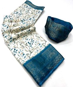 Designer Party Saree - <b>Silk</b> Tissue Velvet, <b>Organza</b> & Lace Sequence for Women - Product Image 3