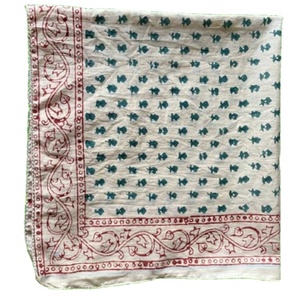 Moselle Handmade Hand Drawn Bandana <b>Scarf</b> Paisley Design Cotton Hip Hop Summer <b>Scarf</b> Vibrant Color High Quality Unique Design - Product Image 1