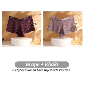 กางเกงผ้าฝ้ายระบายอากาศได้ดีแห้งเร็วสำหรับผู้หญิงดีไซน์แบบถัก100% - Product Image 6